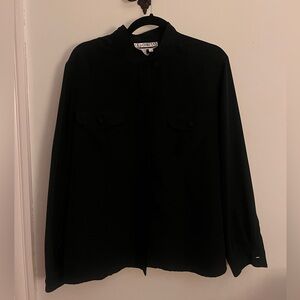 Black SK & Company button blouse